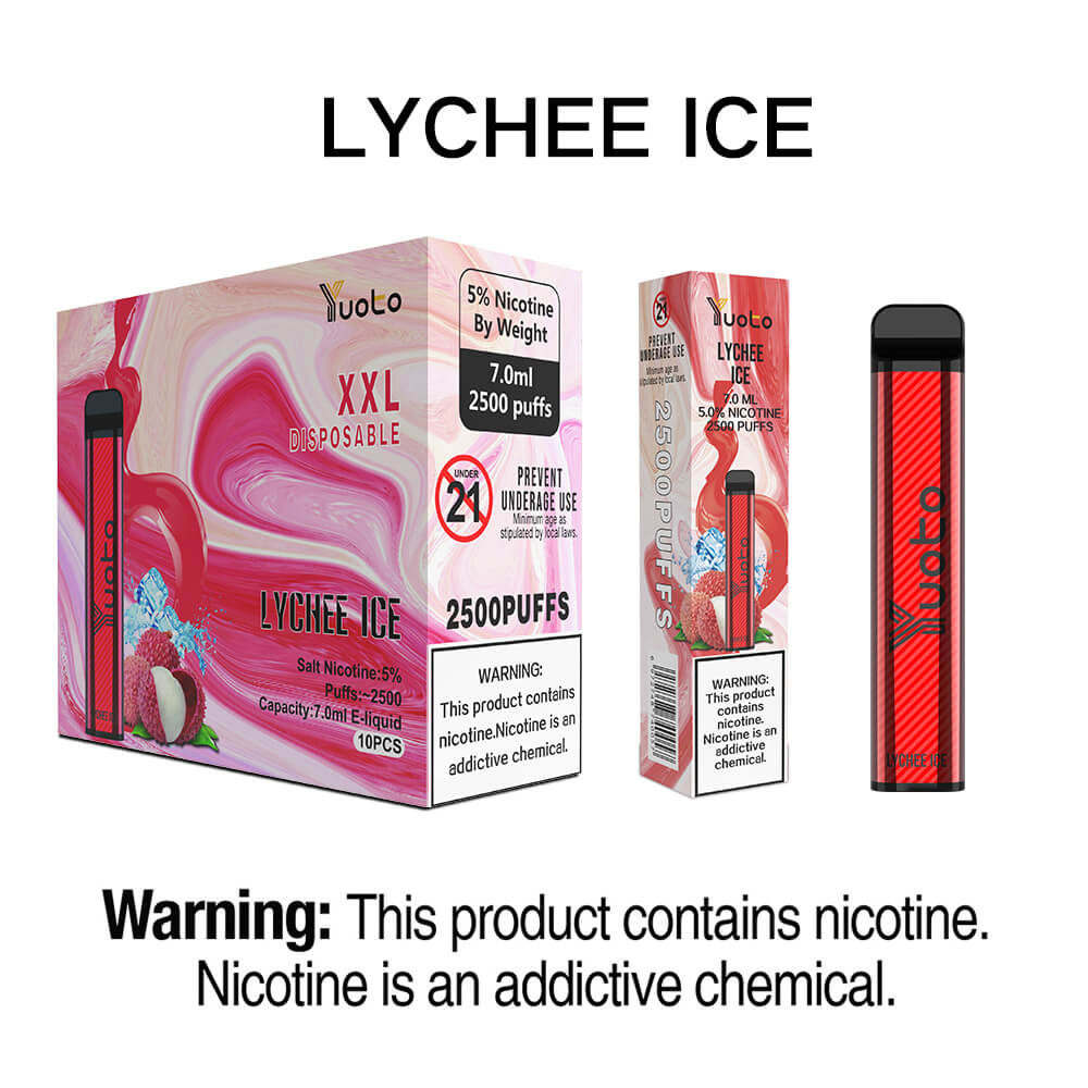 Yuoto XXL Lychee Ice Disposable Vape (2500 Puffs) - Insta Smok